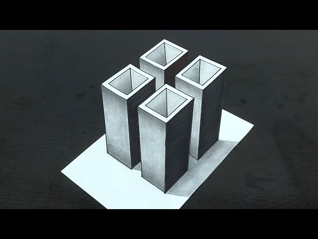 How to Draw a 3D Optical Illusion Step-by-Step | Easy Drawing Tutorial for Beginners