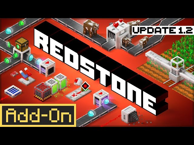 REDSTONE 1.2 ADDON 10+ NEW Redstone Features To Enhance Your Minecraft Experience!