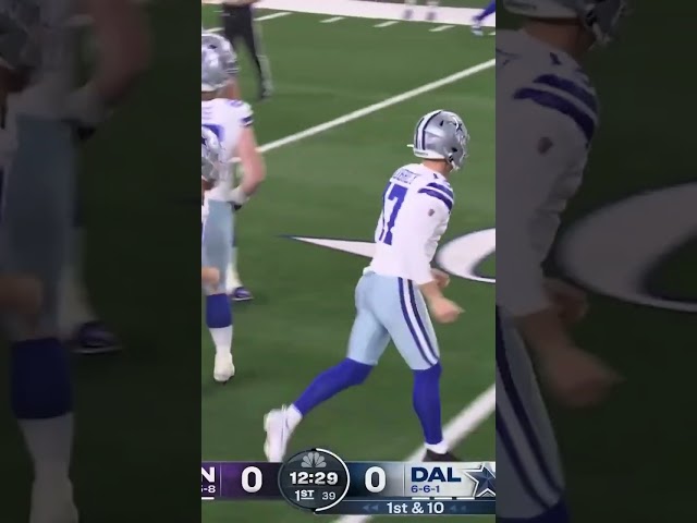 IT’S A FAKE 🫨 | 📺- #MINvsDAL on NBC 📲- Stream on NFL+ #DallasCowboys #BrandonAubrey #shorts