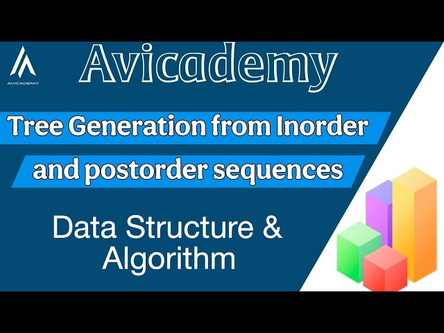 Tree Generation from Inorder and postorder sequences(Data Structure & Algorithm)#dsa