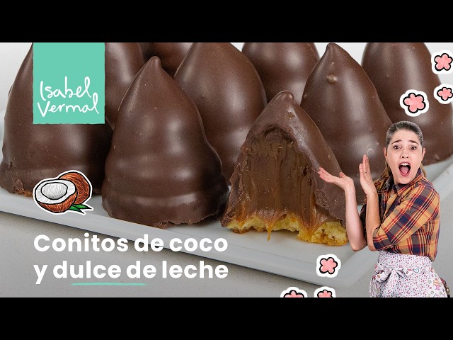 Conitos de coco y dulce de leche