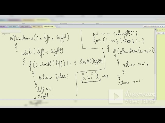 Minimum Requirement for a Palindrome