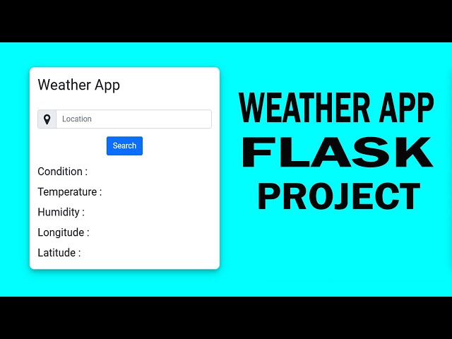 Weather application | Flask | Python projects