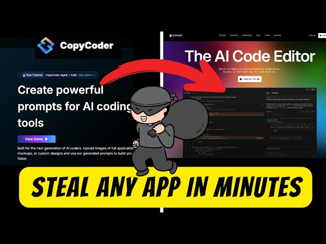 CopyCoder + Cursor : How To Clone Any Web App Instantly (Tutorial)