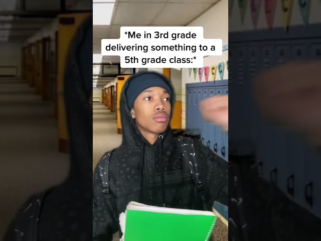 When you deliver something to the 5th grade class 😂