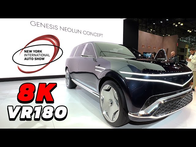 8K 180° Genesis Neolun Concept SUV at the NY International Auto Show #vr #auto #8k #vr180
