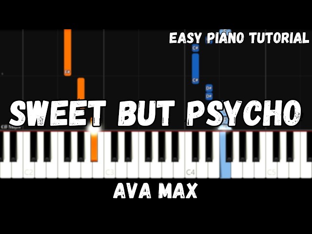 Ava Max - Sweet But Psycho (Easy Piano Tutorial)