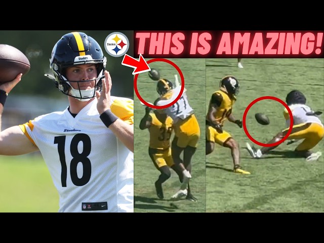 Pittsburgh Steelers FULL Training Camp HIGHLIGHTS of Day 6! Will Howard vs Drew Allar CRAZY Throws 😱