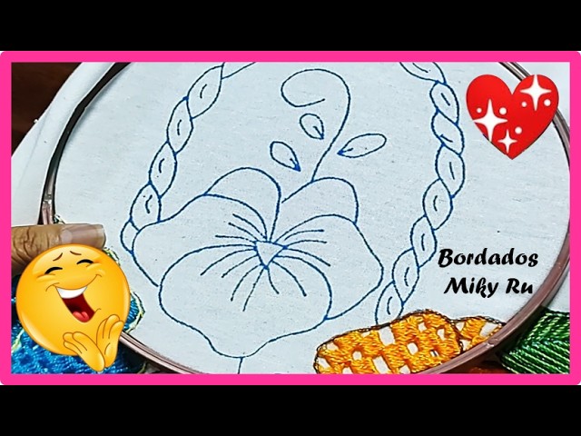 A different embroidery for this flower - Miky Ru.