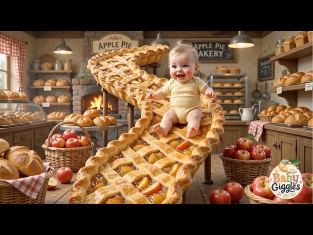 Ultimate Oddly satisfying AI food Slide | Baby laughing & Eating |Baby laughing sound | Baby Giggles