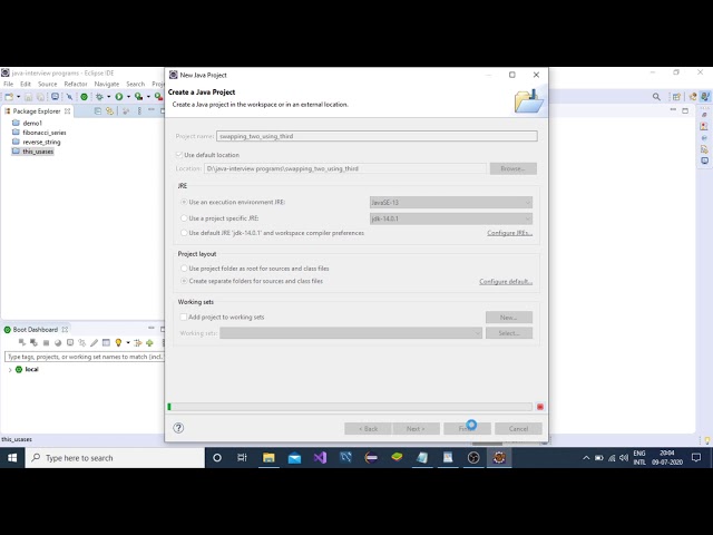 swapping of two numbers using third variable