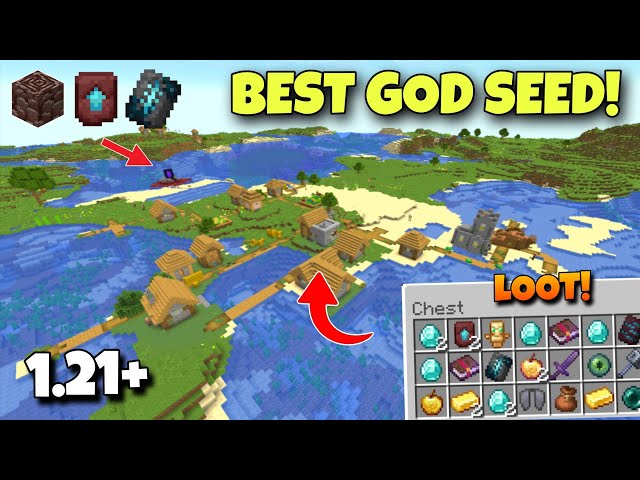 🔥(God Seed) For Minecraft 1.21 Java Edition | Seed Minecraft 1.21 Java | Minecraft Seeds