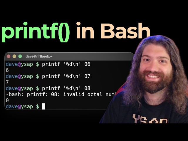 Understanding `printf()` in Bash - Bash Scripting Course (pt45)