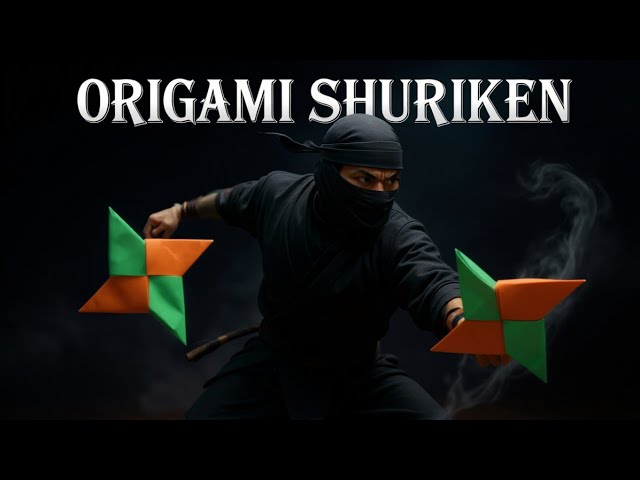 How to make easy origami shuriken