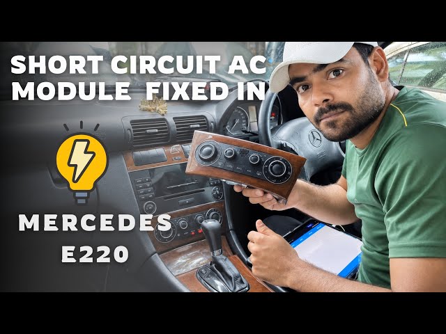 Mercedes E-Class AC Control Module Replacement & Reset.