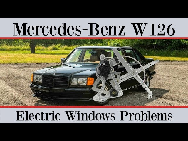 Mercedes-Benz W126 - How to fix an electric window and replace the regulator guide