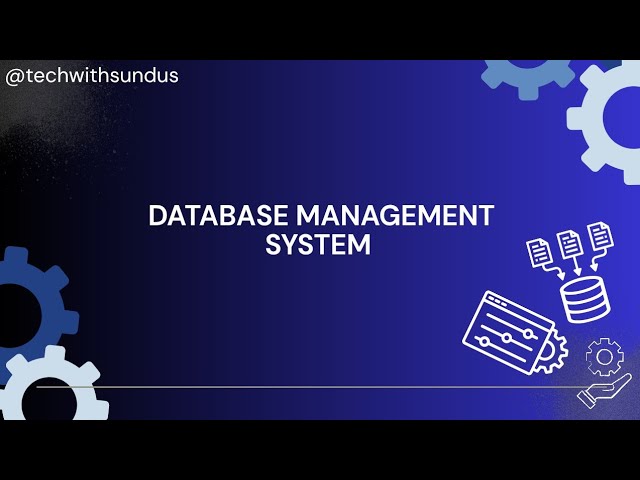 Database Management System | SQL for beginners | tech with Sundus 