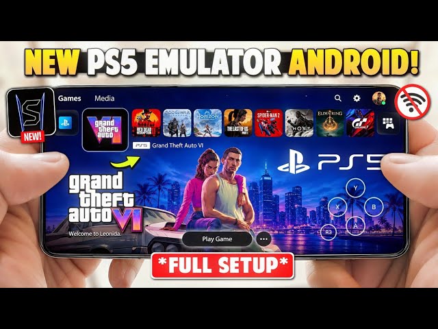 🤯 New Working PS5 Emulator for Android! SharpDroid v3 PS5 Games Test & Performance on Android