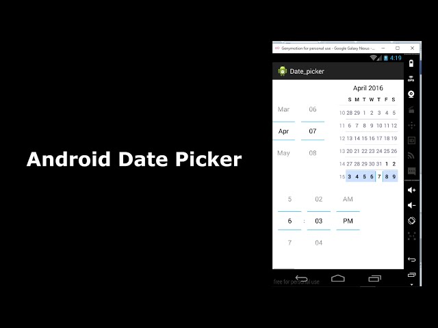 Android Date Picker