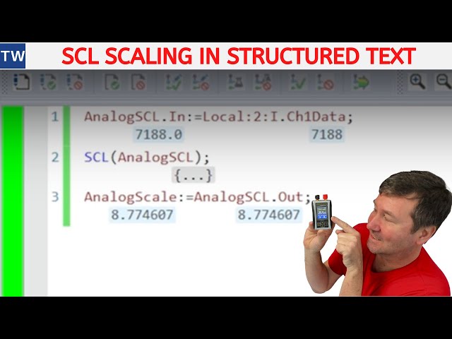 Studio 5000 Scaling with the SCL Instruction in Structured Text