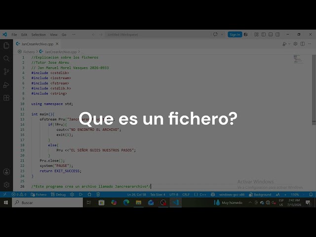 Crear ficheros en CPP/C++