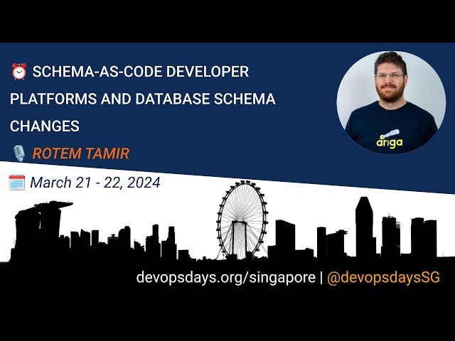 Schema-as-Code: Developer platforms and database schema changes by Rotem Tamir