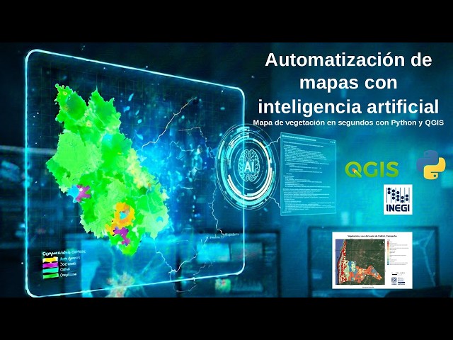 Automatización de mapas con inteligencia artificial│Mapa de vegetación en segundos con Python y QGIS