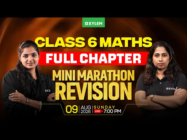 Class 6 Maths | FULL CHAPTER - MINI MARATHON REVISION | Xylem Class 6