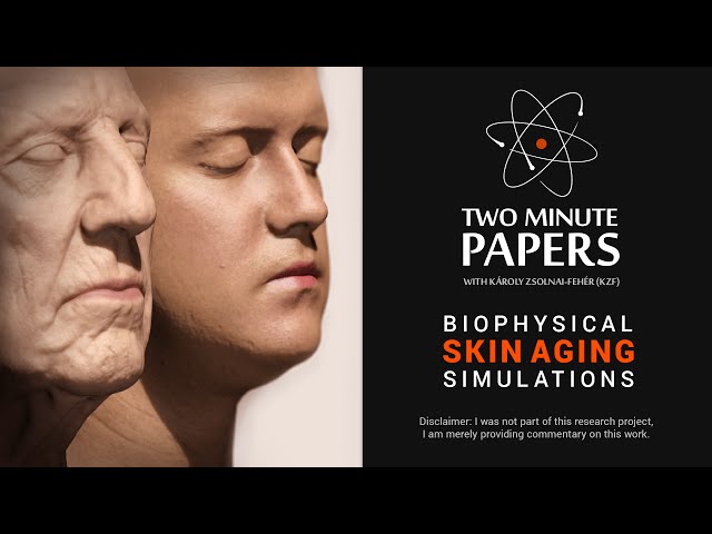 Biophysical Skin Aging Simulations | Two Minute Papers #45