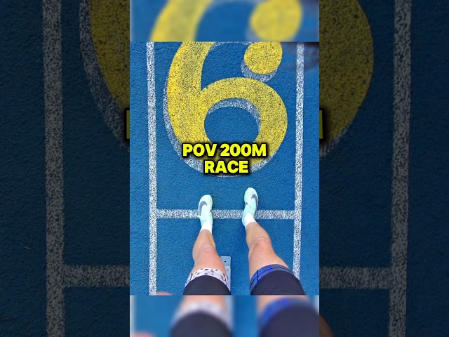 POV 200m Highschool Track Race 👟 🏃