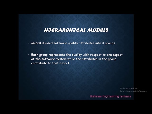 Software Quality Models