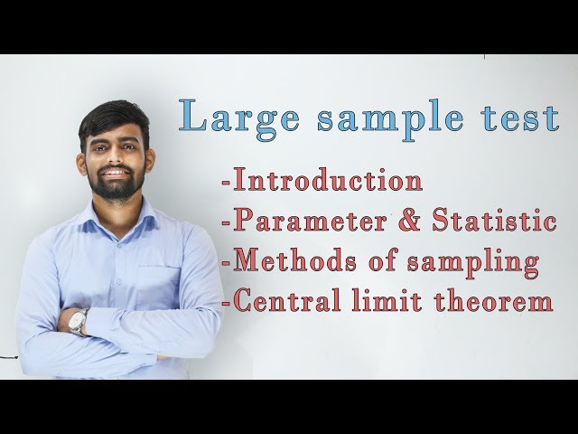 Large Sample Test  Introduction - Part -1| Engineering Maths 4 | [Lec 1]