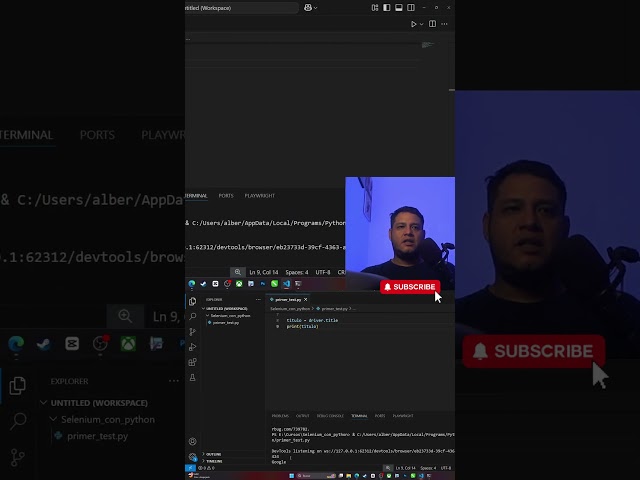 Extract page title with Selenium using Python #selenium #pyton #webscraping #qaautomation