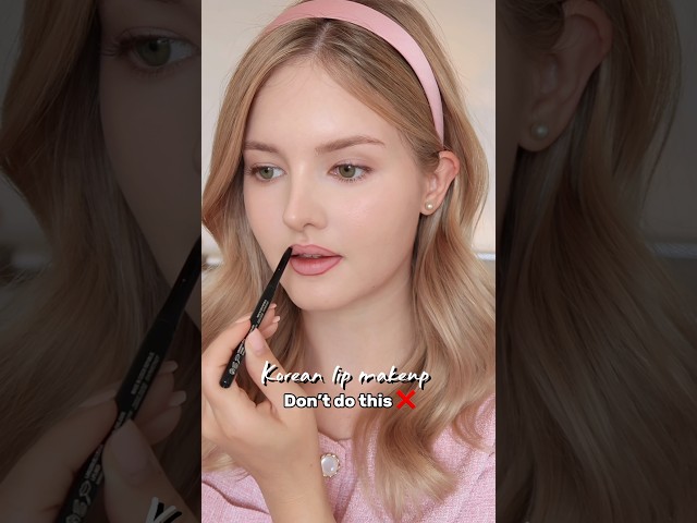 Korean trendy lip make up #makeuptutorial #beauty #koreanmakeup #liptutorial #makeup #kbeauty