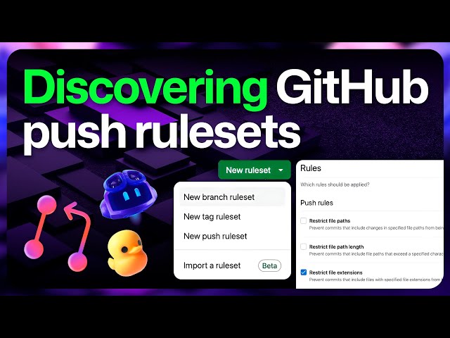Govern your repositories with Push Rulesets