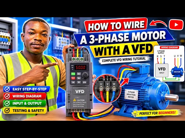 How to Wire a VFD (Variable Frequency Drive) | Complete VFD Wiring Tutorial for Beginners