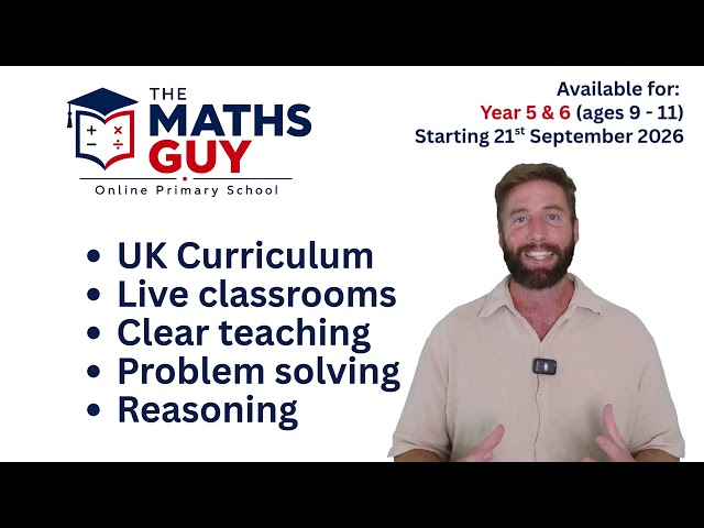 The Maths Guy - Primary School | Enrol Now