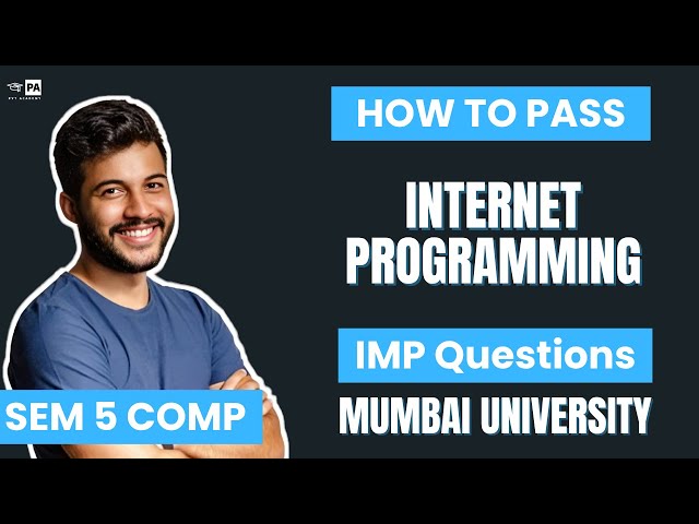 Internet Programming (IP) Important Questions | How To Pass Internet Programming IP | Sem 5 Computer
