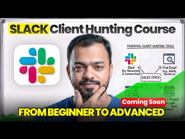 GET CLIENTS FROM SLACK | FREE Slack Client Hunting Course | Faran Bilal