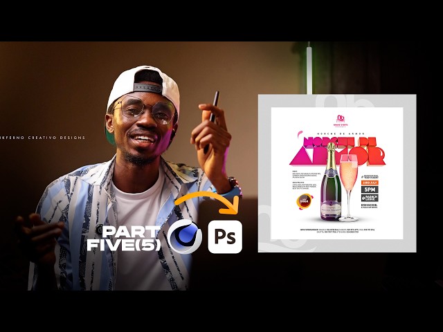 Photoshop Tutorial: flyer design with Cinema 4D & Photoshop _ Part 5