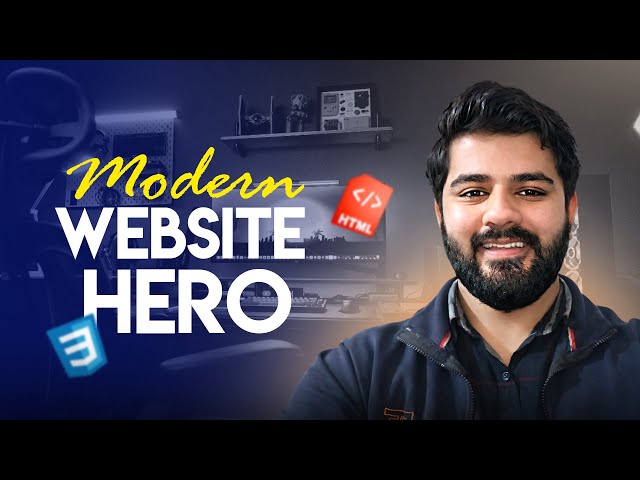 Build a STUNNING Hero Section with Simple HTML & CSS Tricks