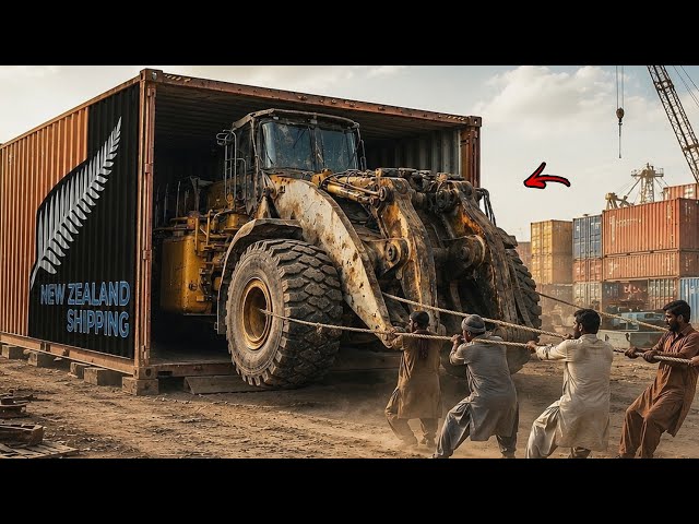 After Decades European Monster Wheel Loader Arrives in Pakistan | Full Assembly & Rebuild
