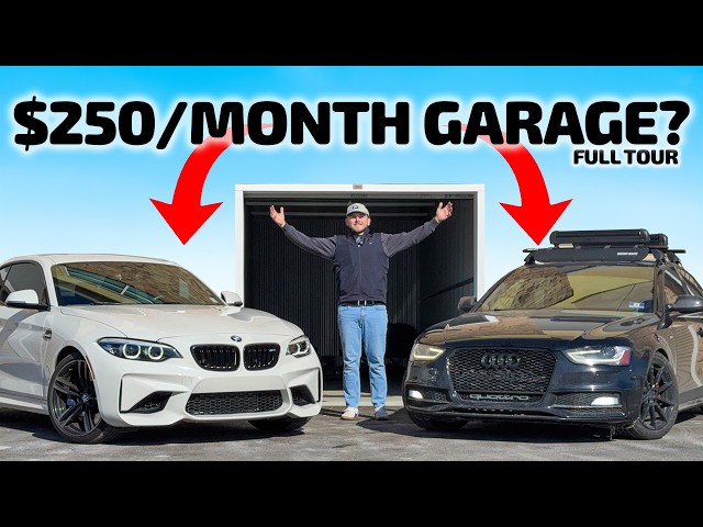 I turned a STORAGE UNIT into a CAR GARAGE & WORKSHOP