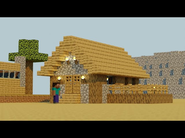 Minecraft house 360 Panorama