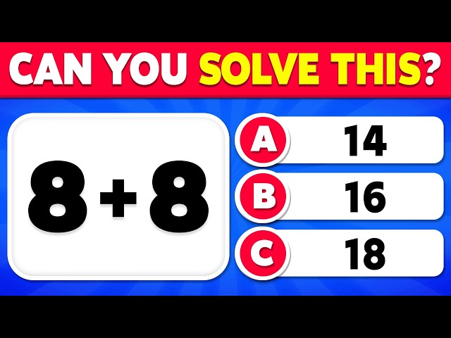 Can You Pass This Maths Quiz? | Ultimate Math Quiz Challenge! ➗🤓✖️