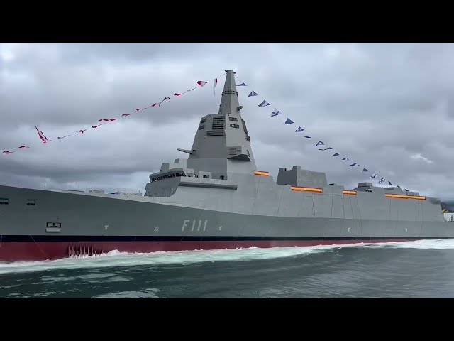 Botadura fragata BONIFAZ (F-111) de la armada española 