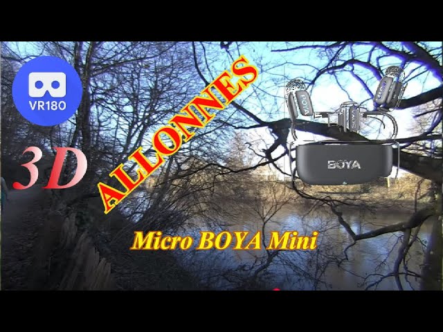 VR180 3D   TEST Microphone  BOYA mini   Micro cravate   6K  50Ips i