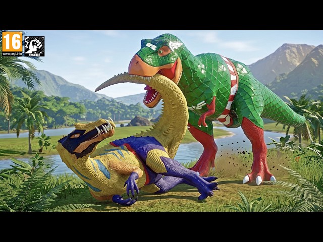 T-Rex Captain Brazil vs Wolverine The Battle for the Dinosaur Crown Begins