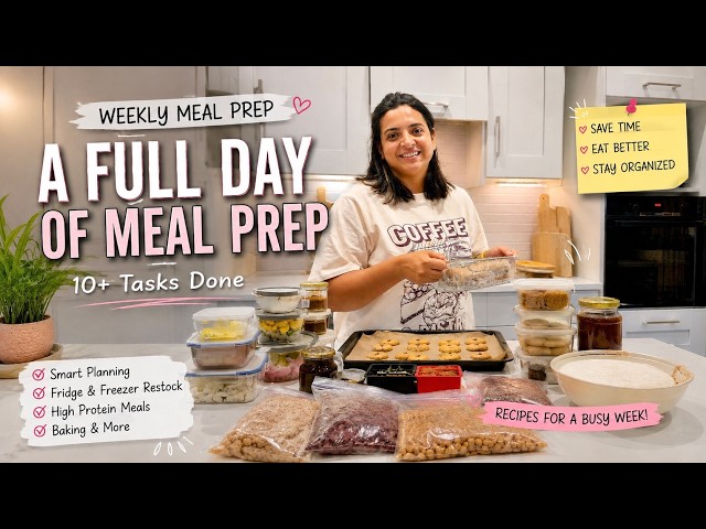 Indian Weekly Meal Prep & Planning | Healthy High Protein Recipes + Time-Saving Prep Ideas
