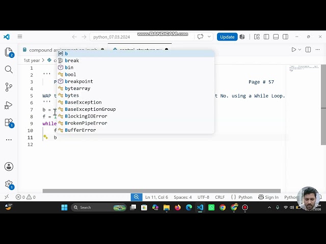 Python Program to Find the Factorial of a Number Using While Loop | User Input | Beginners Tutorial